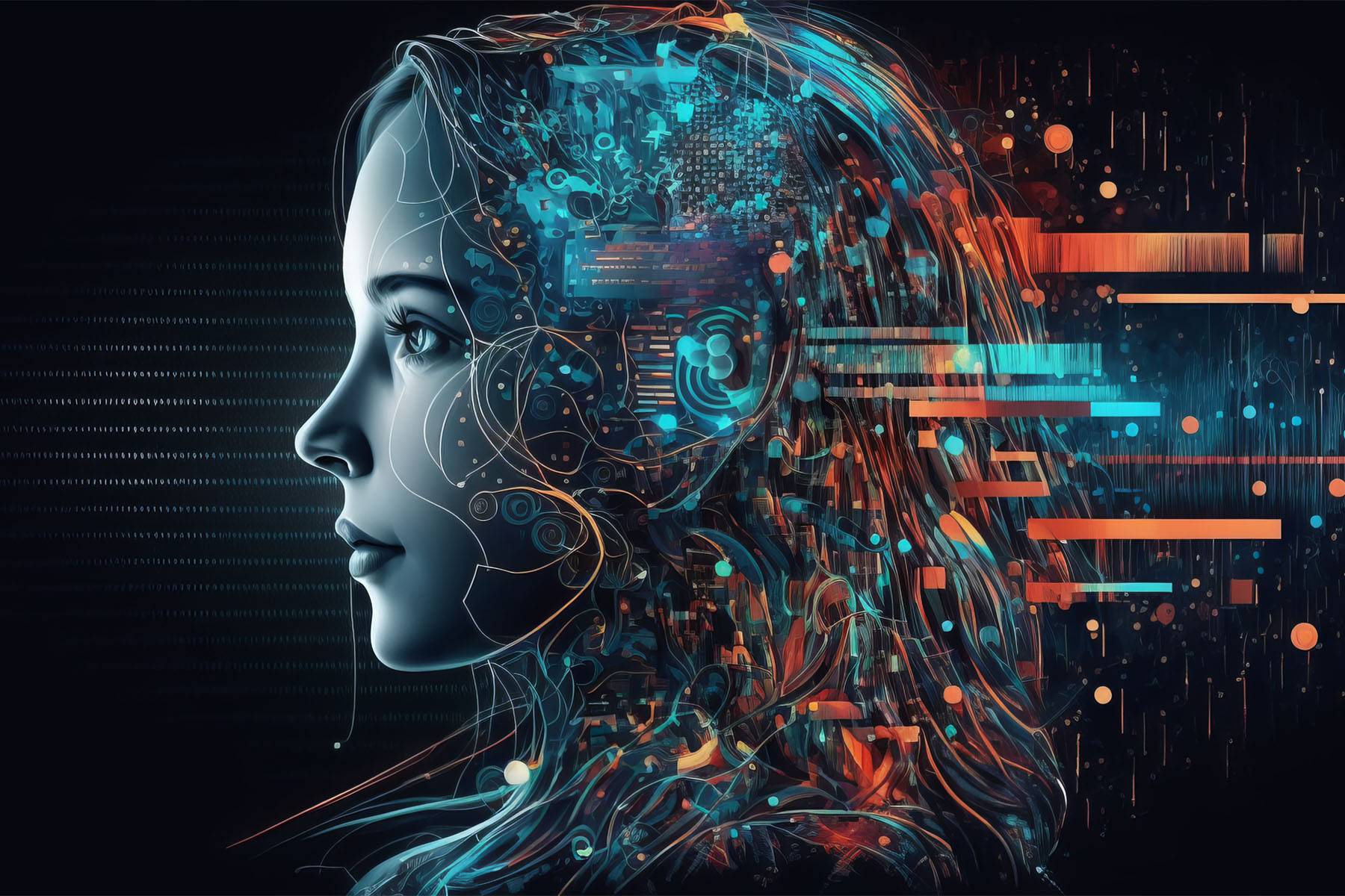 Schema del principio funzionamento intelligenza artificiale che mostra l'evoluzione dalla previsione di parole alla generazione di concetti.